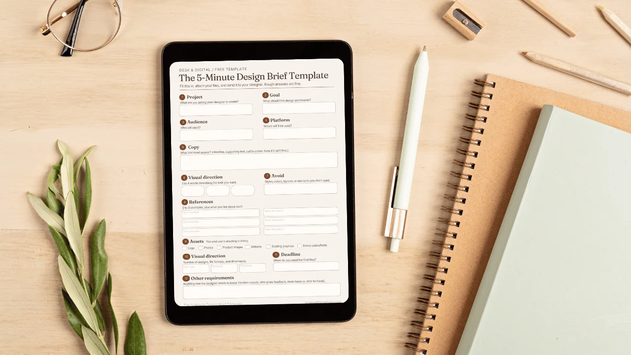 The 5-Minute Design Brief Template